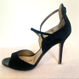 Sam Edelman Audrey Black Suede Heels Size 9 M